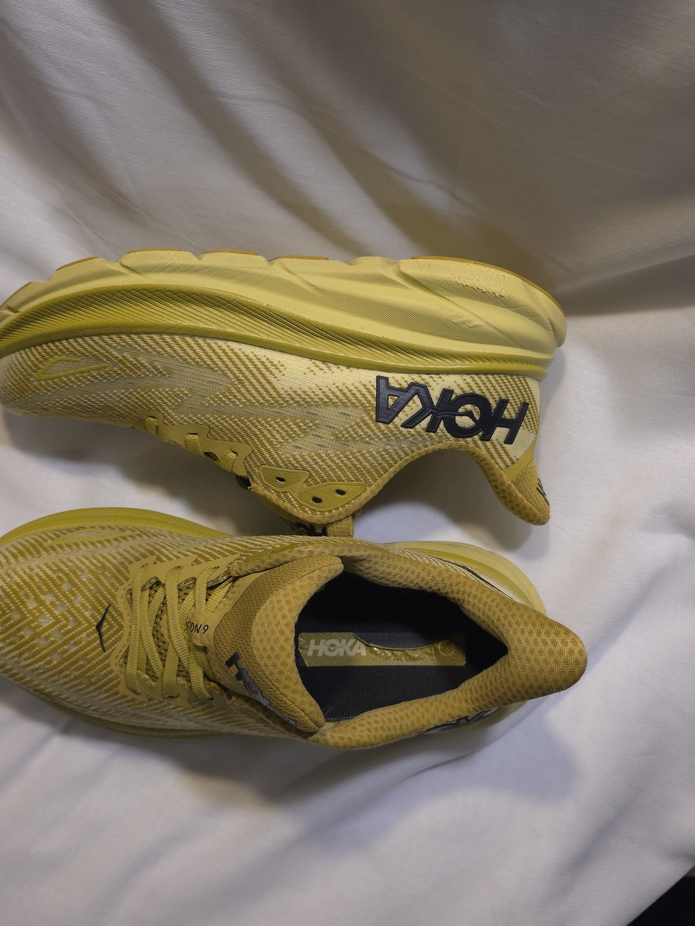 HOKA Yellow Running Shoes